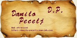 Danilo Pecelj vizit kartica